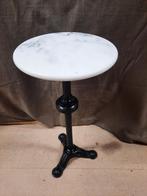 Tafeltje gietijzer - marmer, Huis en Inrichting, Ophalen