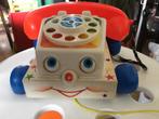 Fisher Price telefoon trekfiguur mooi rinkelend geluid, Ophalen of Verzenden, Gebruikt, Duw- of Trekspeelgoed, Met geluid