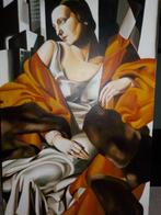 prachtig geschilderde tamara de lempicka, Antiek en Kunst, Kunst | Schilderijen | Abstract, Ophalen