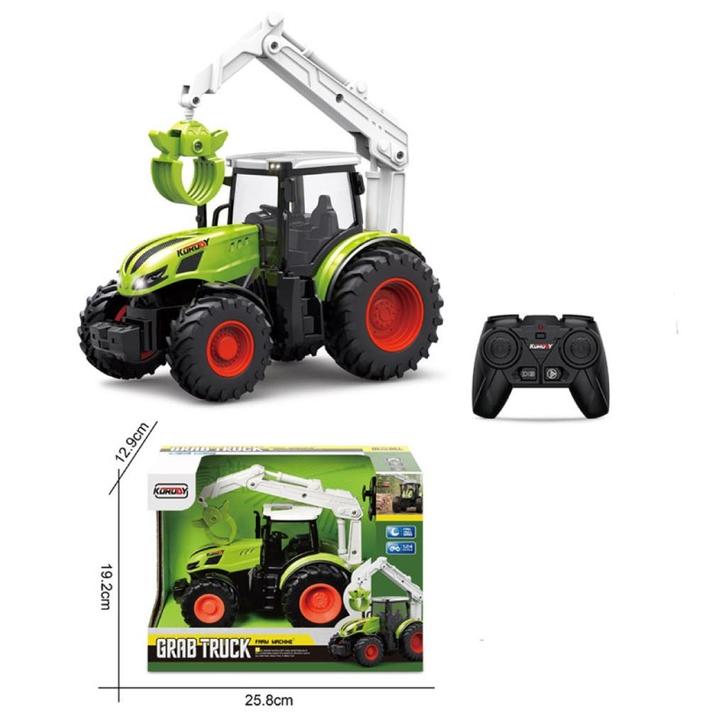Korody RC Tractor met Boomstamgrijper, Kinderen en Baby's, Speelgoed | Speelgoedvoertuigen, Nieuw, Afstandsbediening, Ophalen of Verzenden