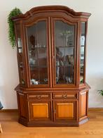 Vitrinekast hout, perfecte staat, Huis en Inrichting, Kasten | Vitrinekasten, Ophalen, 100 tot 150 cm, Klassiek, Zo goed als nieuw