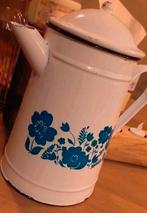 OUDE EMAILLE KOFFIEKAN KOFFIE- KAN LEUK VOOR DE SIER, Antiek en Kunst, Antiek | Emaille, Ophalen of Verzenden