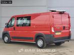 Fiat Ducato 130pk Dubbel Cabine L2H1 Trekhaak Airco Camera W, Stof, Gebruikt, Euro 6, Bedrijf