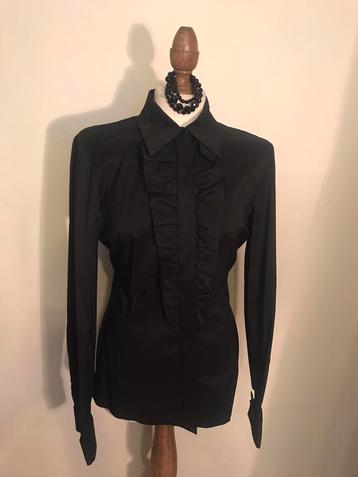 VINTAGE BLOUSE HEIDEMANN BLACK CHABOT beschikbaar voor biedingen
