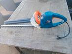 Heggenschaar 55 cm met waterpas, Ophalen of Verzenden, Gebruikt, Elektrisch