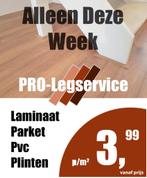 Laminaat laten leggen legger leggers Almere 3,99 p/m2, Nieuw, Laminaat, Ophalen