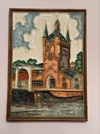 Cloisonne tegel Porceleyne Fles Delft - Zuidhavenpoort, Antiek en Kunst, Antiek | Wandborden en Tegels, Ophalen of Verzenden