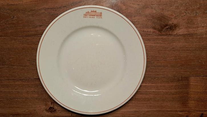 Oud H.S.M. Bord - Den Haag Staatsspoor, prachtexemplaar !, Huis en Inrichting, Keuken | Servies, Gebruikt, Bord(en), Overige stijlen