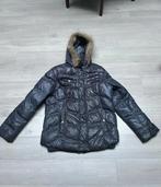 Zwarte winterjas met bontkraag, Ophalen of Verzenden, Zo goed als nieuw, Maat 46/48 (XL) of groter, Zwart