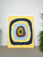 "Kleurenmeditatie" — Abstract olieverfschilderij, Antiek en Kunst, Kunst | Schilderijen | Abstract, Ophalen of Verzenden