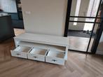 Witte TV Meubel met Lades, Huis en Inrichting, Overige materialen, Gebruikt, 100 tot 150 cm, Ophalen of Verzenden