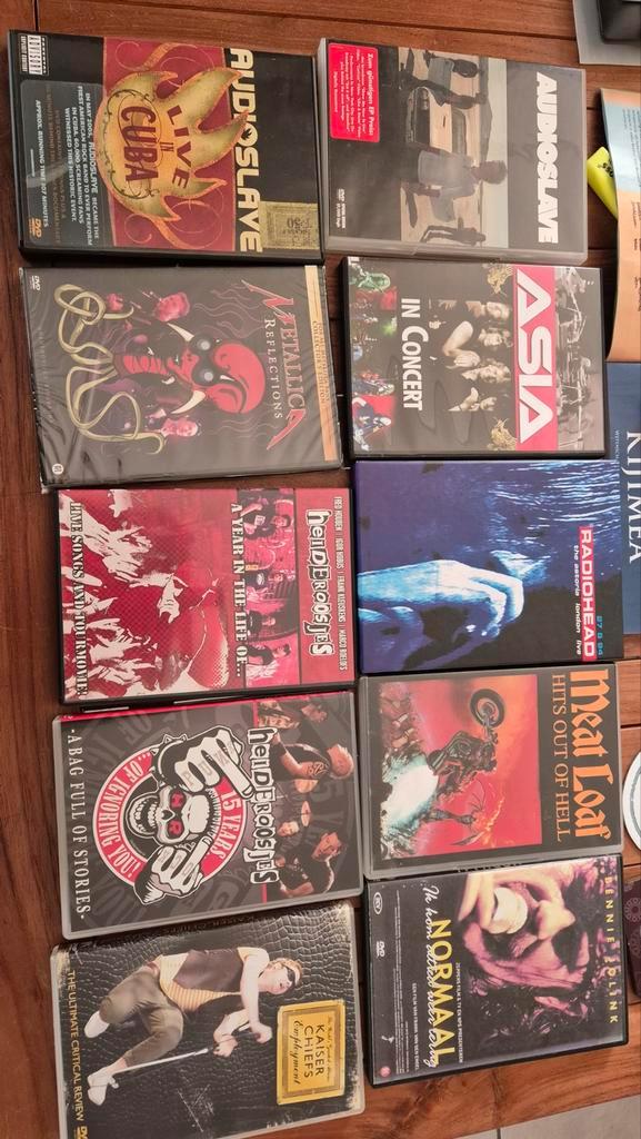 10 Rock/Metal DVD's - Top Bands!, Cd's en Dvd's, Dvd's | Muziek en Concerten, Zo goed als nieuw, Alle leeftijden, Ophalen of Verzenden