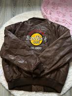 Vintage Hard Rock Café Orlando leren bomber jas XL, Kleding | Heren, Bruin, Maat 56/58 (XL), Ophalen of Verzenden, Zo goed als nieuw