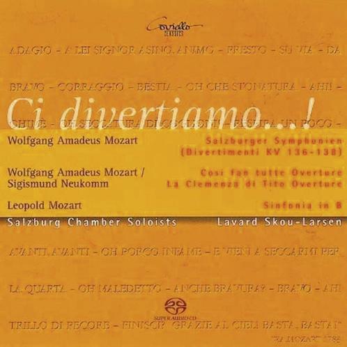 Mozart - Divertimenti KV 136-138 - Super Audio CD, Cd's en Dvd's, Cd's | Klassiek, Nieuw in verpakking, Overige typen, Classicisme
