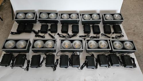 Inbouw kantoor/winkelverlichting LED, Huis en Inrichting, Lampen | Spots, Zo goed als nieuw, Plafondspot of Wandspot, Metaal of Aluminium