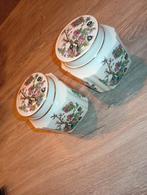 2 Antieke Japanse Potjes, Huis en Inrichting, Keuken | Potten en Pannen, Ophalen of Verzenden, Zo goed als nieuw, Glas, Pot, Bus of Blik