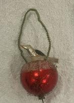 Antieke kerstbal - Vogel op nest, Ophalen of Verzenden, Gebruikt