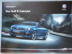 Volkswagen VW Golf R Cabrio Brochure, Boeken, Verzenden, Zo goed als nieuw, Volkswagen
