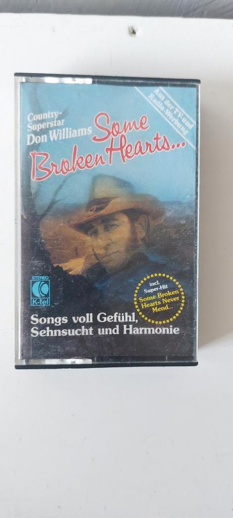 Some Broken hearts vintage cassettebandje Don Williams, Cd's en Dvd's, Cassettebandjes, Zo goed als nieuw, Origineel, Country en Western