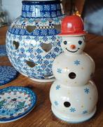 Bunzlau kerst winter sneeuwman / sneeuwpop nieuwstaat, Huis en Inrichting, Keuken | Servies, Ophalen of Verzenden, Zo goed als nieuw