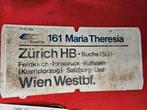 koersbord trein, Ophalen of Verzenden, Gebruikt, Tram, Kaart of Prent