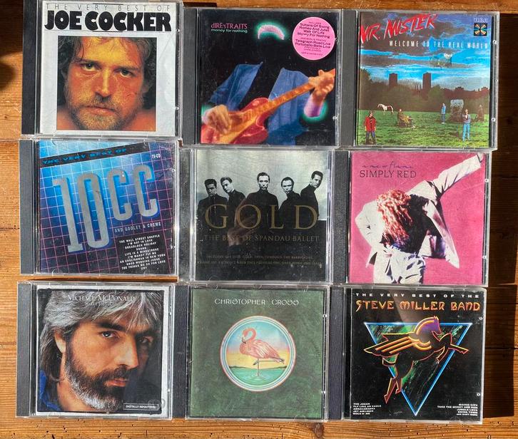 9 cd’s bekende artiesten - € 2,- per stuk, Cd's en Dvd's, Cd's | Rock, Gebruikt, Poprock, Ophalen of Verzenden