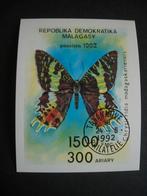Madagaskar 1992 blokzegel vlinder, Verzenden, Overige landen, Gestempeld