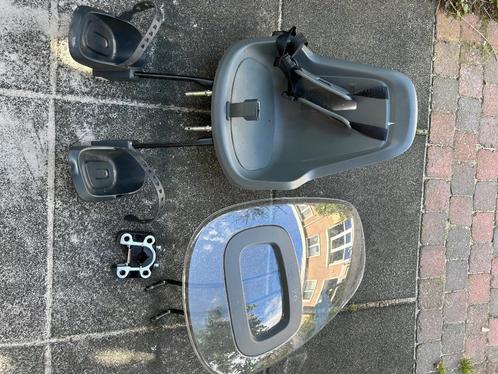 Fietsstoel voorzitje met scherm bobike, Fietsen en Brommers, Fietsaccessoires | Fietsstoeltjes, Gebruikt, Voorzitje, 0 t/m 13 kg