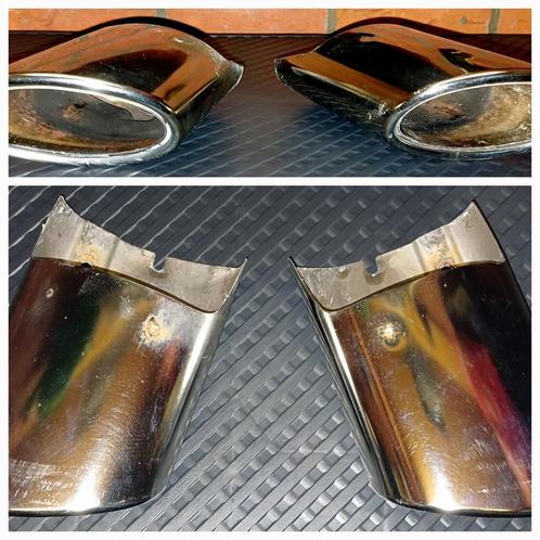 Uitlaat sierstukken set voor Mercedes a 180 w176. Chroom., Auto-onderdelen, Uitlaatsystemen, Mercedes-Benz, Gebruikt, Verzenden