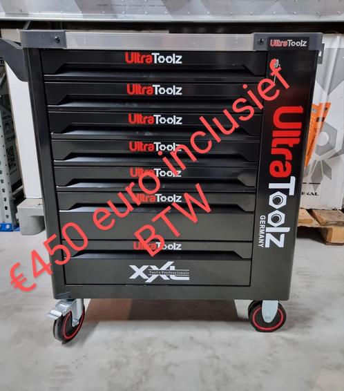 ultratoolz gereedschapwagen zeven laden gevuld, Doe-het-zelf en Verbouw, Gereedschapskisten, Nieuw, Gevuld, Ophalen of Verzenden