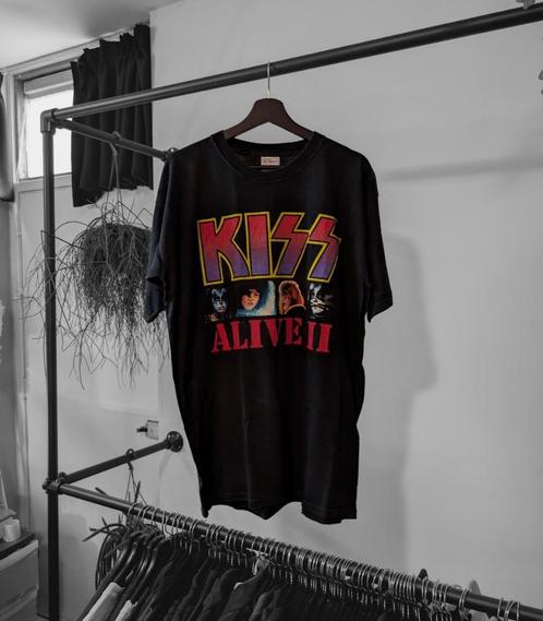 90s Kiss Alive ll Graphic heavy metal double sided t-shirt, Kleding | Heren, T-shirts, Zo goed als nieuw, Maat 56/58 (XL), Zwart