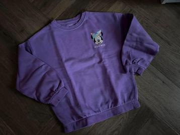 Paarse minnie mouse trui sweater maat 122 128 m&s mode beschikbaar voor biedingen
