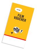 4 pathe film voucher codes geldig t/m 31 augustus, Tickets en Kaartjes, Drie personen of meer, Vrijkaartje alle films