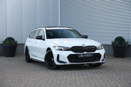 Bmw 3-SERIE Touring 330e M-Sport LCI 292PK Pano/HUD/H&K/Stuu, Auto's, BMW, Bedrijf, 3-Serie, ABS, Airbags, Airconditioning, Android Auto