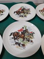gebaksborden met jacht tafareel 6x marktreuhten bavaria, Huis en Inrichting, Keuken | Servies, Ophalen of Verzenden