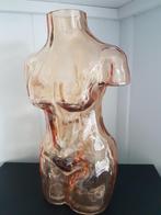 Buste vrouw gekleurd (zwaar) glas. Vase/ Kunst buste, Antiek en Kunst, Ophalen of Verzenden