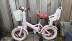 Meisjesfiets 12 inch met zitje en mandje, Fietsen en Brommers, Fietsen | Meisjes, Ophalen, Gebruikt, 14 inch of minder