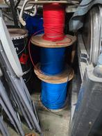 Solarkabel H1Z2Z2-K 4mm² Haspel Blauw 500 mtr. Dca-s2,d2,a1, Ophalen of Verzenden, Zo goed als nieuw, Overige typen