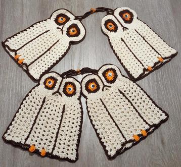 Gehaakte Uil Pannenlappen Set beschikbaar voor biedingen