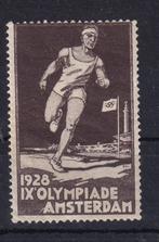 C190) 1928 vignet IX Olympiade Amsterdam, Postzegels en Munten, Postzegels | Nederland, Ophalen of Verzenden, T/m 1940, Postfris