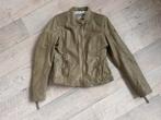 Groene leren biker jas - maat 38 - Nieuw!, Kleding | Dames, Maat 38/40 (M), Nieuw, Ophalen of Verzenden, Jasje