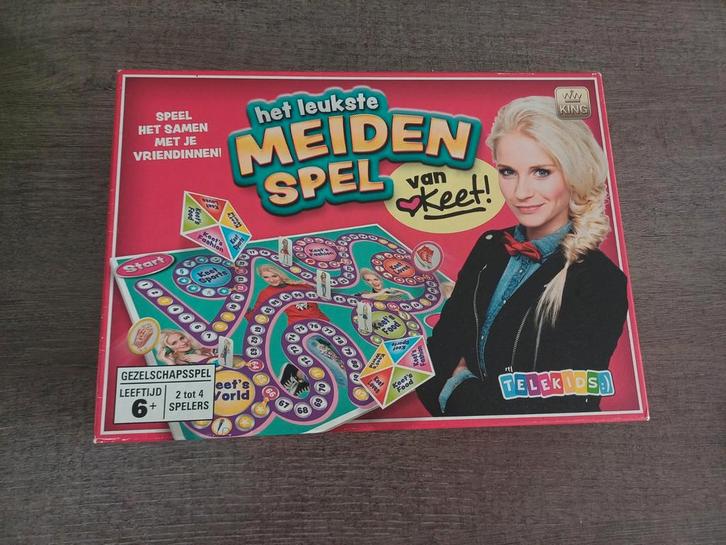 Spel Het Leukste Meidenspel van Keet!, Hobby en Vrije tijd, Gezelschapsspellen | Bordspellen, Nieuw, Een of twee spelers, Drie of vier spelers