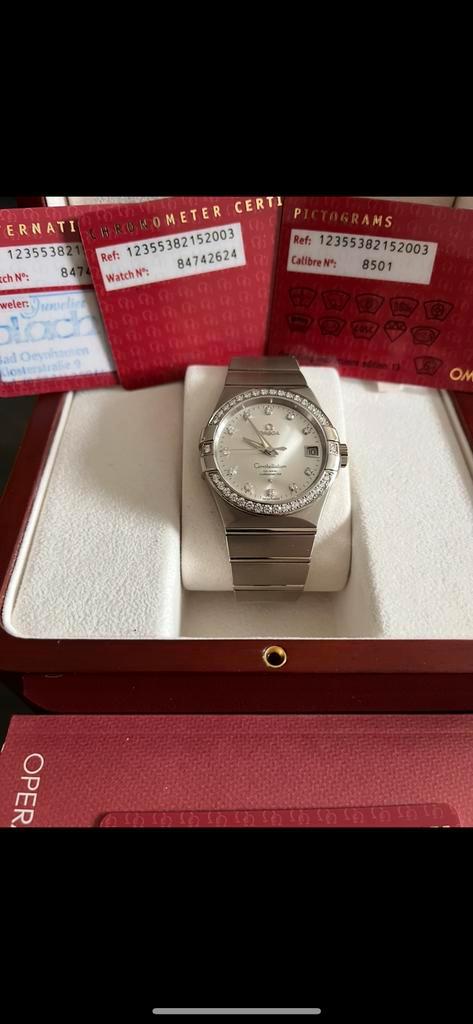 omega constellation co-axial witgoud 18 krt, Sieraden, Tassen en Uiterlijk, Horloges | Heren, Zo goed als nieuw, Polshorloge, Overige merken