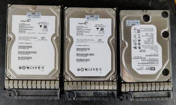 3 X 500GB SATA voor een proliant server incl caddy 6-11 beschikbaar voor biedingen
