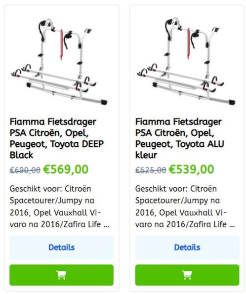 FIAMMA Fietsdrager voor camper of caravan tegen actieprijzen, Caravans en Kamperen, Camper-accessoires, Nieuw, Ophalen of Verzenden