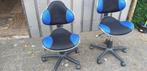 2 bureau stoelen  dezelfde  blauw-zwart, Ophalen, Twee, Blauw, Zo goed als nieuw