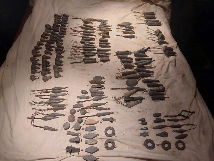 18 kilo 165stuks vislood 20G 320G zeevissen lood hengelsport, Watersport en Boten, Hengelsport | Zeevissen, Gebruikt, Dobber of Lood