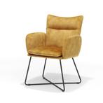 Armstoel Sense stof aurora velours gold | Webshop, Huis en Inrichting, Stoelen, Modern design, Overige kleuren, Nieuw, Ophalen of Verzenden