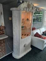 Zware Ionische set vitrinekast, spiegel, dressoir, eethoek, Ophalen
