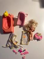 Vintage Barbie Kelly babydoll 1994 met bad en zitje Mattel22, Verzamelen, Poppen, Ophalen, Gebruikt, Fashion Doll